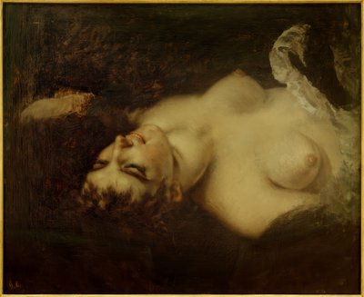 Femme nue, étude pour "La Femme au perroquet" - Gustave Courbet